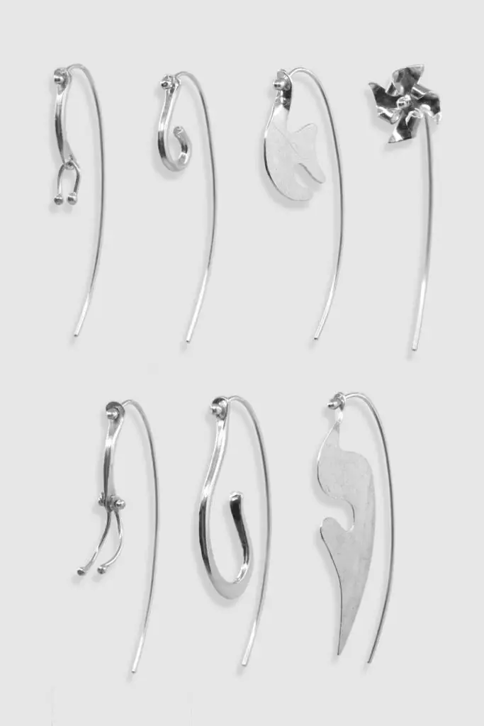 boucles d'oreilles weapons en argent upcyclé