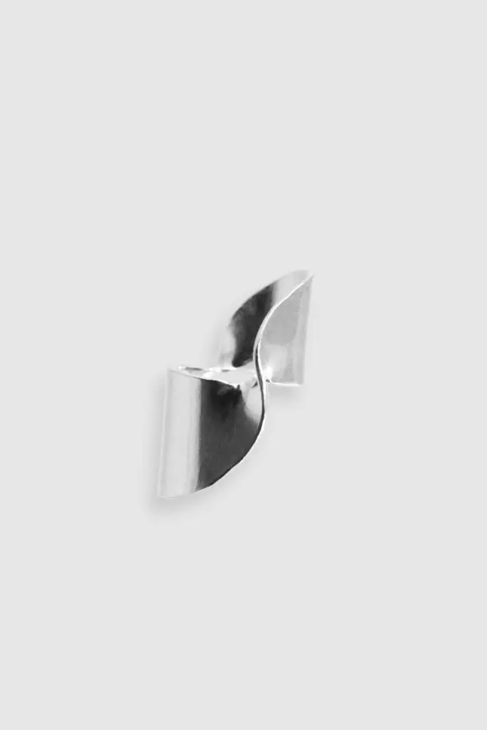 bague fata morgana en argent upcyclé, inspirée des illusions d'optique